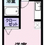 インヴェルノ　セレーノ203号　　1Ｋ　　  42,000円　　2023年5月下旬　 画像1