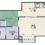 コーポフローラル大森122号　　1DK　　44500円　　2階♪ 画像1