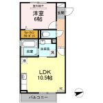 クレストシエル 101 号 　１ＬＤＫ　（ ペット可）60,000円　　　2023年11月4日 画像1