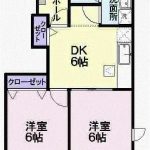 セレーノＭ’ｓ＆Ｙ　Ｃ103号　　2DK　　46,000円　2023/05上旬 画像1