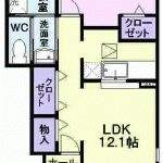 リリエンハイム A111号  1LDK  50,000円  