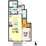 サンジュエル一本木 105　　１ＬＤＫ　　59,000円　　 画像2