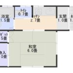 中川貸家A号　1DK　戸建て　　35000円 画像1