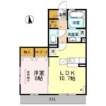 レジデンスI'mⅠ 106 2LDK  57,000円   2025年8月23日
